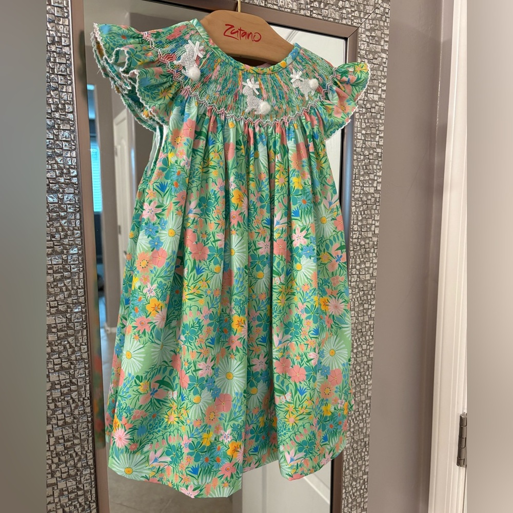 Poppy Kids Co Smocked Easter Dress